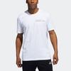 Adidas T Shirts Men's White Crew Neck Moderate Straight Fit GU6287