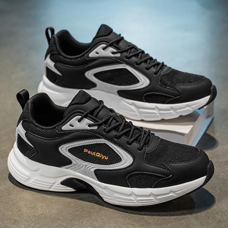 

Мужские 2025 Сетчатые Повседневные Спортивные Защитные Кроссовки – Модные, Мягкая Подошва, Универсальные Кроссовки для Папы для Бега и Поездок на Работу 44 чёрный