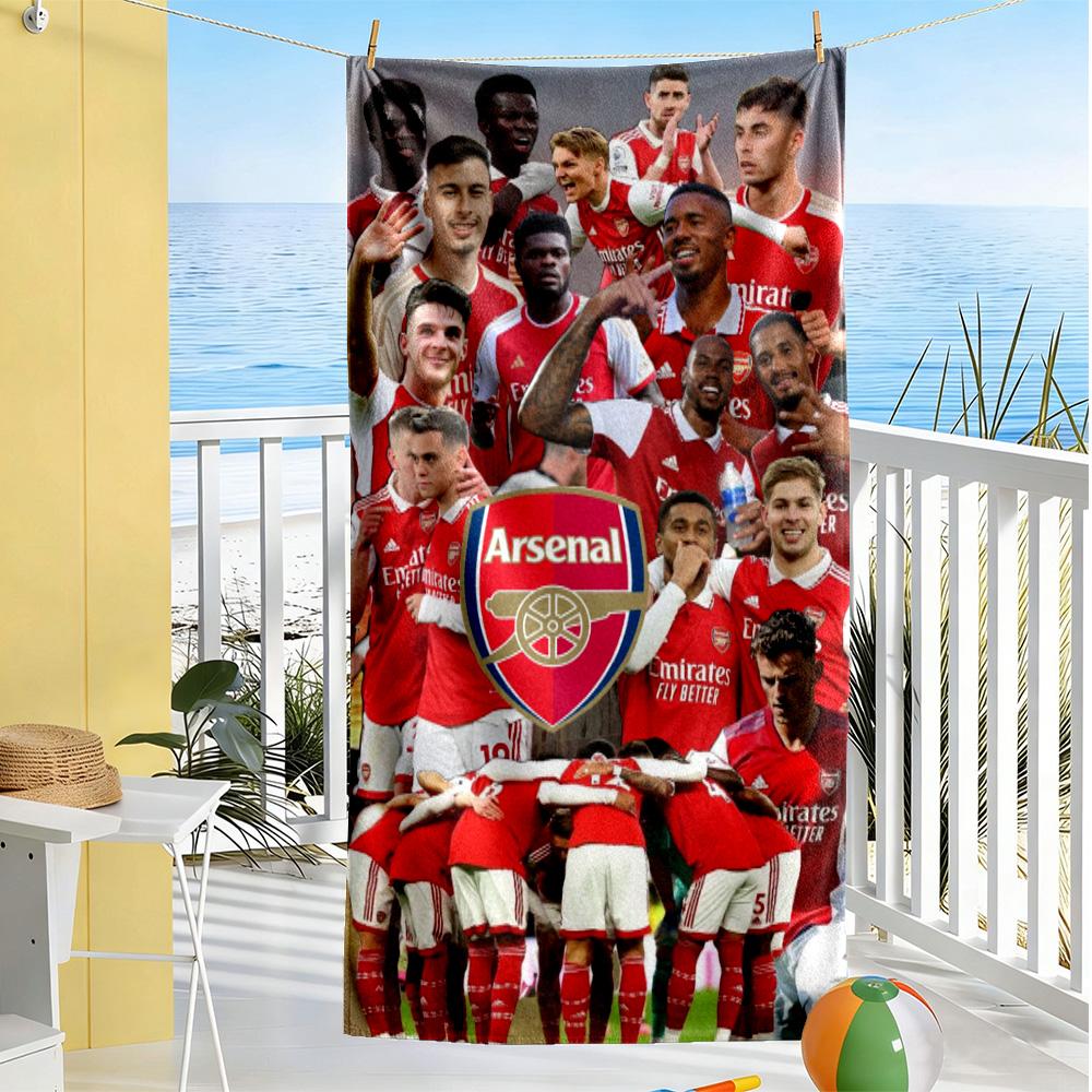 Arsenal Football Player Beach Towel Quick-Dry Soft Microfiber Comfortable Lightweight