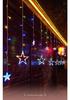 Solar-Powered Star and Moon LED String Lights - Colorful Outdoor Decor for Christmas and Festivals