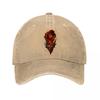Infernal Watcher Skull Eclipse Emble  New Vintage Washed Cotton Baseball Cap Sun Hats
