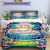 3PCs Grandparent Love Design Cover Set, Breathable Fabric, Machine Washable (1 Duvet Cover + 2 Pillowcases) (Without Quilt) yy250911159