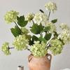Real Touch Silk Hydrangea Flowers 3 Heads Fake Plants Artificial Hydrangea Flowers  Home Room Decor