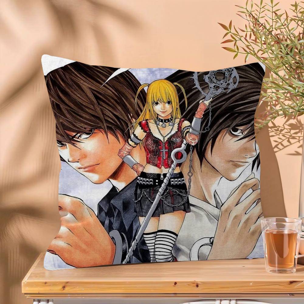 1PC Aanime Death Note  Cushion Cover Car Throw Pillow Case For Sofa Car Christmas Gift