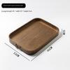 Storage Bag Retro Chinese Bamboo Tea Tray Classic Metal Handle Wooden Tray Walnut Color Storage Tray Fruit Plate Dinne