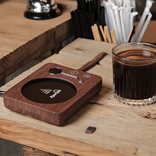 Kyerlish Cup Warmer, Coffee Insulating Coaster, Mug Warmer, Drink Warmer with 3 Temperature Settings (55°C, 65°C, 75°C), Gravity Sensor, Quiet Operati