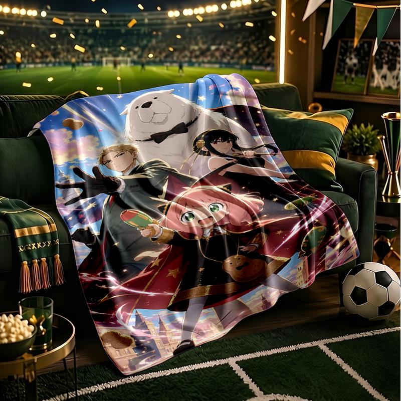 Fantasy Battle Anya Blanket Lightweight Flannel Bedding Blanket Perfect for Travel, Camping, Living Rooms, Offices, Sofas, Fan Christmas gift