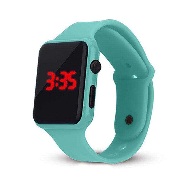 Durable Watch Sports With Stainless Steel Clasp Pu Case And Silicone Strap