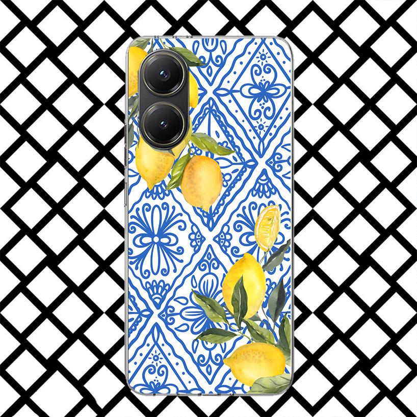Mediterranean Lemon Phone Case for Xiaomi Poco F7 Ultra X7 X6 X5 Pro X4 Gt M8 M7 Redmi 15 15C 13 13C 12 12C Soft Cover Fundas Po