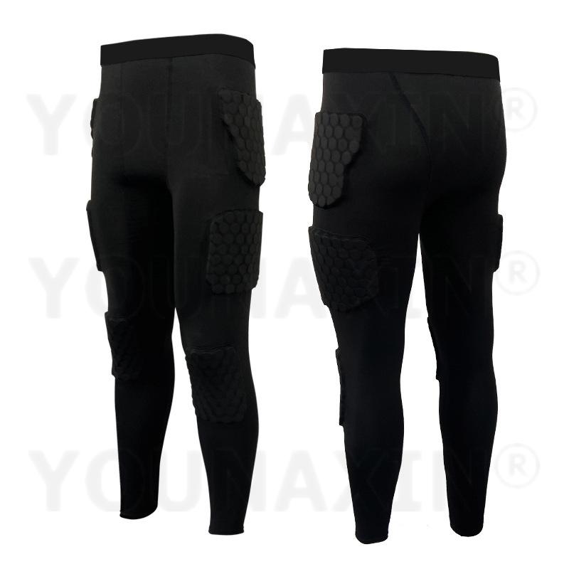 Unisex Black Knee Pads Protection Basketball Football Running Pants Cycling Sports Top Anti-collision Breathable M L XL 2XL 3XL