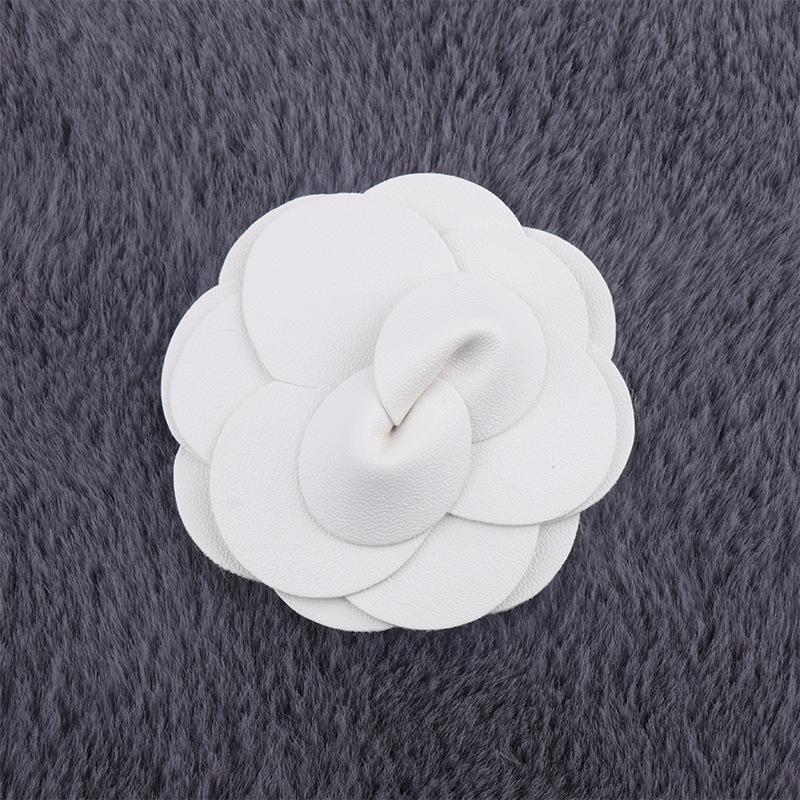 

Корейский стиль 6 см цветок камелии из кожи для DIY чехлов для телефонов, обуви и аксессуаров для подарочных коробок