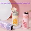 420ml Smart Touch Temperature Display Kids' Insulated Bottle, 304 Stainless Steel Bounce Lid Flask with Straw