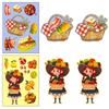 6 Thanksgiving Puzzle Stickers Autumn Harvest Festival Mushroom Squirrel Parent-Child Interactive Educational Toys Change