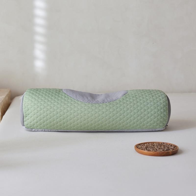 2025 new cool buckwheat neck pillow core to help sleep cylindrical candy pillow adult household pillow