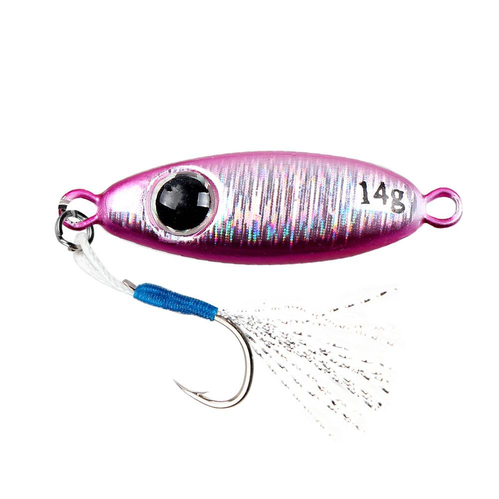 Sea Fishing Lure Jigging Bait Long Casting Laser Big Eye5.5g-21gMetal Hard Bait Bass Red Snapper Special Fake Bait