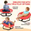 Flower-Shaped Sensory Spinning Chair with Non-Slip Base for Balance/Coordination, Red