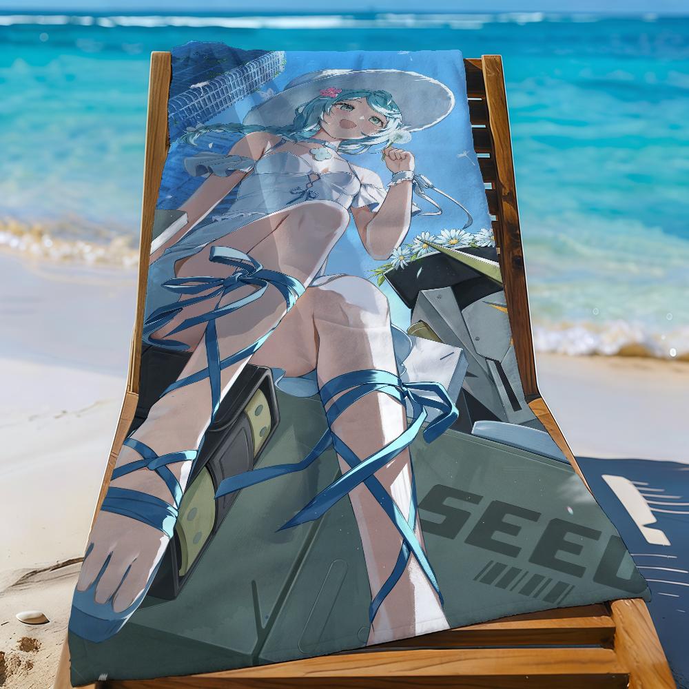 Game Seed Zenless Zone Zero Towel Sports Quick Dry Travel Camping Gear Sandproof Soft Light Large Beach Towel