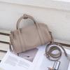 Leather Women'S Bag First Layer Cowhide Boston Large-Capacity Commuter Handbag Retro Shoulder Bag Women