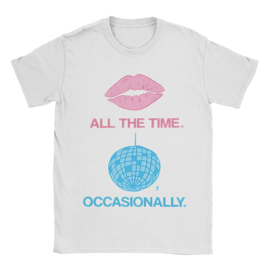 Kiss All The Time Disco T Shirt For Unisex Unisex Cotton Novelty TShirt Crewneck Harrys Music Styles Tee Shirt Short Sleeve Summer