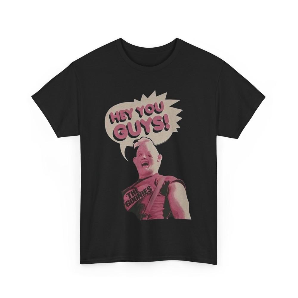 

Sloth Graphic Tee, Unisex Shirt, Hey you Guys, Goonies Movie, Funny Quote Tee S