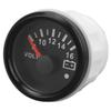 52MM Boat Voltmeter DC9 To 32V Pointer Voltage Gauge with Colorful Backlight for RVs Yachts Fishing Boats Ships Black