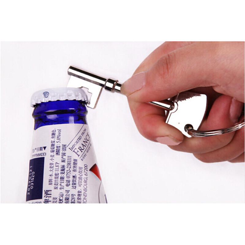 Key Portable Bottle Opener Beer Bottle Can Opener Hangings Ring Keychain Tools