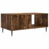 Coffee Table Smoked Oak 90 x 50 x 40 cm Wood Based Material