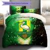 ADO Den Haag Pattern Bedding Quilt Set  Home Decoration  Gift (1 * Duvet Cover + 2 * Pillowcase  Without Core)