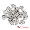 30pcs/lot No Fade 316 Stainless Steel Star Heart Fish Cat Charms Pendant for DIY Necklace Bracelet Craft Jewelry Making Findings