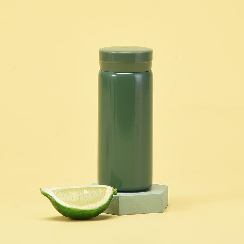 Stainless Steel Thermos Cup, Portable Mini Carry-On Water Cup Girl Pocket Cup