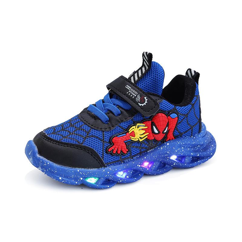 Scarpe da ginnastica luminose per ragazzo Spider-Man 2022 con luci