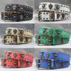 7-color 3D Spider Rivet Belt Punk Men's Belt Women's Snake Pattern Versatile Decorative Belt