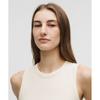 Lululemon Hold Tight Crewneck Tank Top  Waist Length Light Ivory