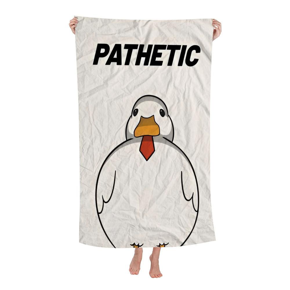 

What The Duck Print Beach Towel For Kids Bath Towel Pool Towel Vacation Gift Picnic Towel Party Gift W40*H60(CM)