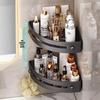 Wall-Mounted No-Drill Triangle Bathroom Storage Shelf