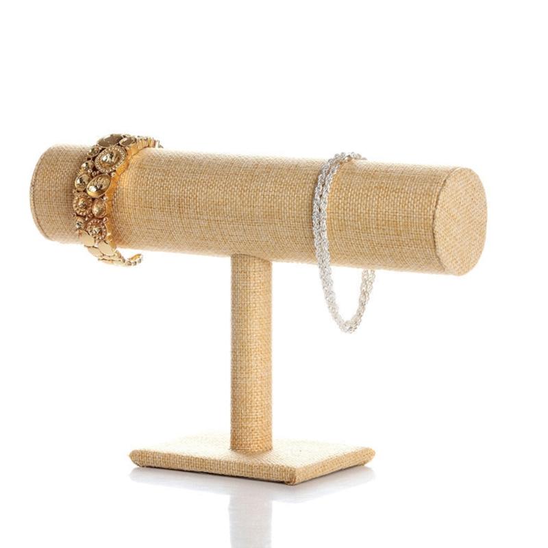 Velvet T-Type Bracelet Watch Jewelry Display Stand Headband Hairpin Headdress Organizer Storage Holder Jewelry Storage