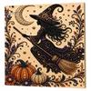 Pumpkin Wall Art Ghost Faux Pearl Kit, Halloween Painting DIY Autumn Home Decor 3D Spooky Skull Craft Kit for Adults Beginners, Fall Handmade