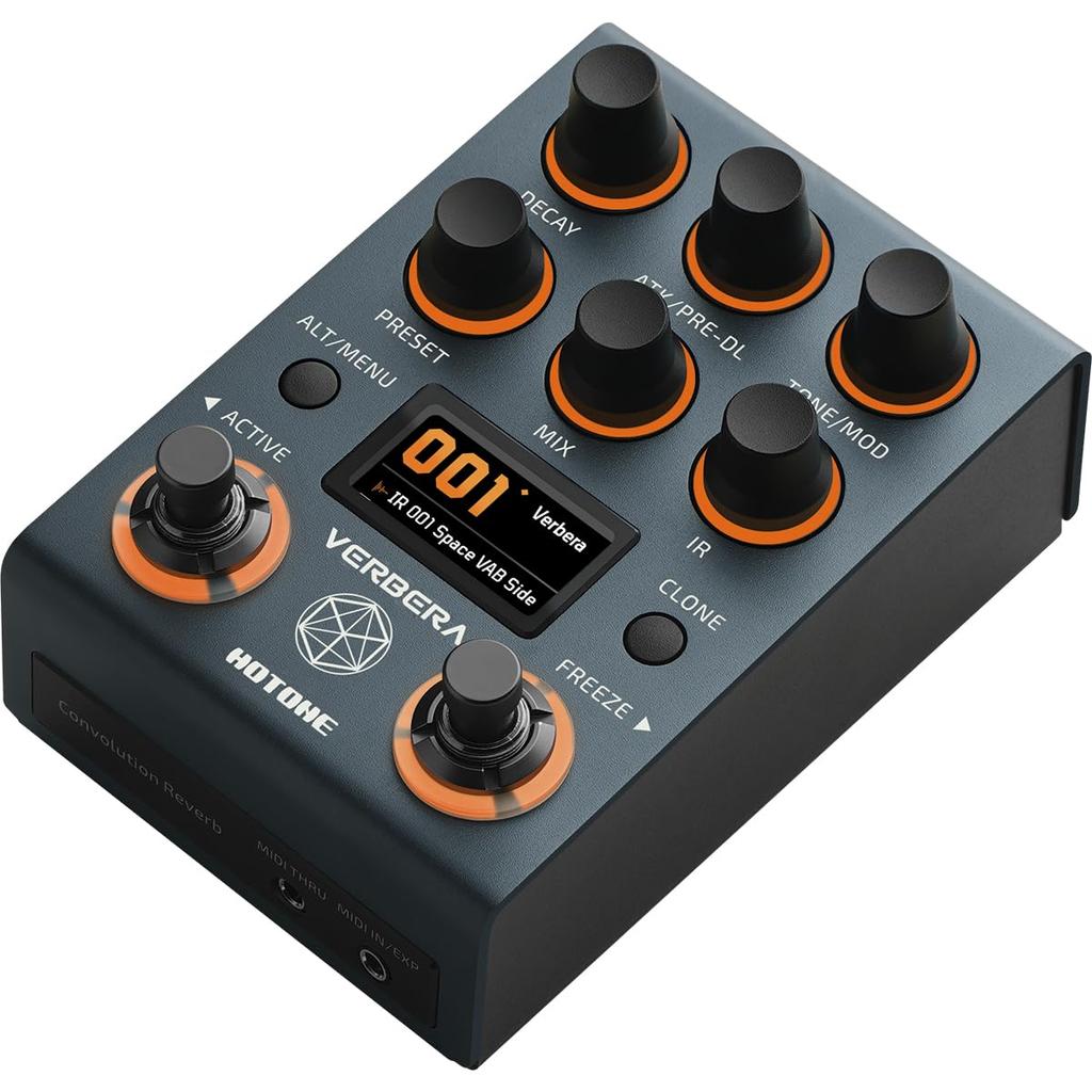 Hotone Verbera Convolution Reverb Effects Processor Supply NC-200 (Power Included)