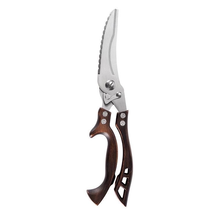 Multi-Functional Kitchen Scissors for Chicken, Fish, and BBQ with Rebound Action