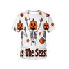 Goth Horror Joker Skull 3D Printed Men's T-Shirts Summer Street Short-Sleeve Outdoor Casual Tops Men's and Women's Tees Top