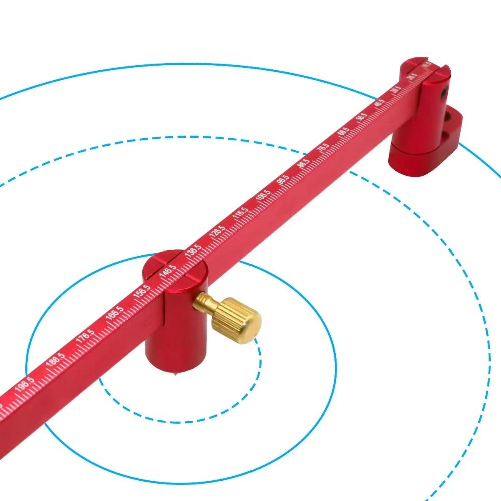Adjustable Drawing Circle Ruler Aluminium Alloy Carpenter Tools 2025 Measurement Tool