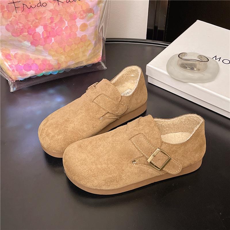 Boken Shoes Women's Platform 2025 Autumn and Winter New Mori Retro Casual Flat Bottom Ugly Cute Big Head Single Shoes Casual Shoes Women