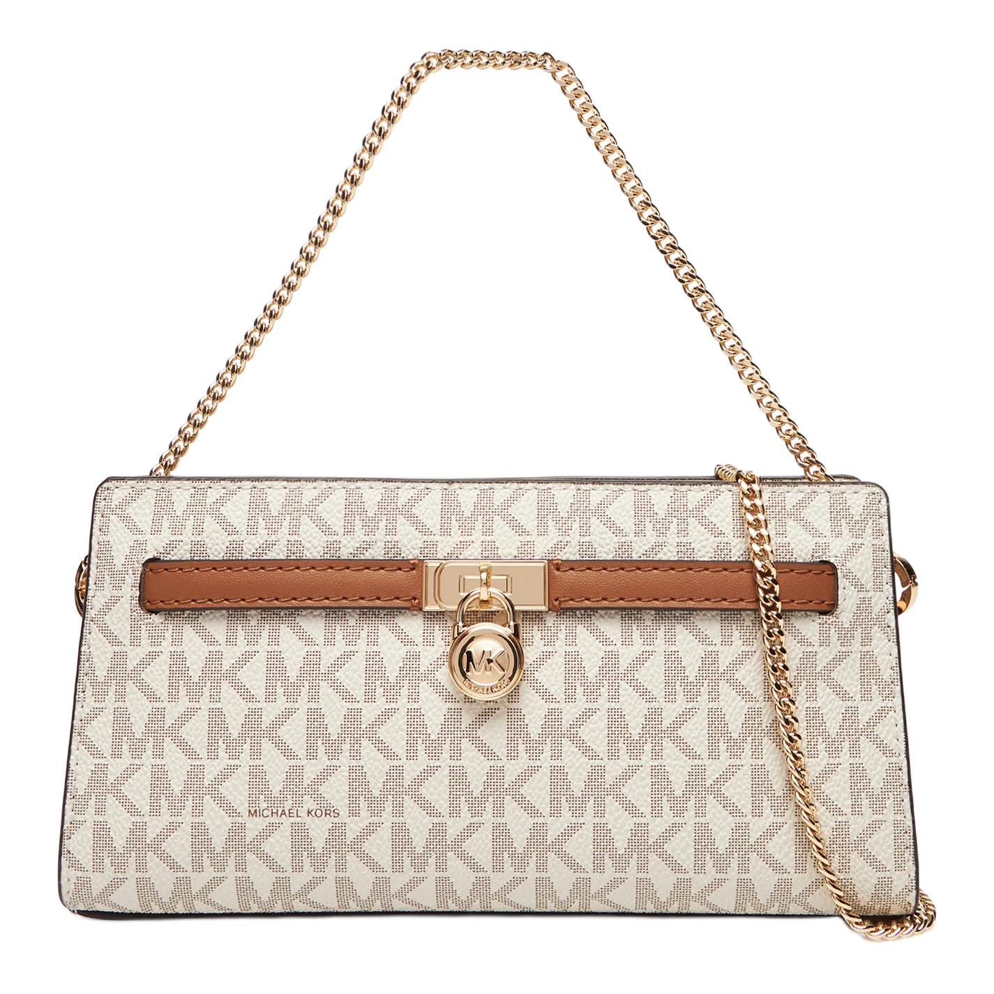 

Michael Kors Hamilton Moderne Logo Print Coated Canvas Mini Crossbody Bag Women Crossbody Bag Vanilla-White 32F5GNXC0B-VANILLA Basic Set (Bag+Dust Bag)