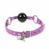 Pink Blue Silicone Ball Gag Locking   Restraints Gags