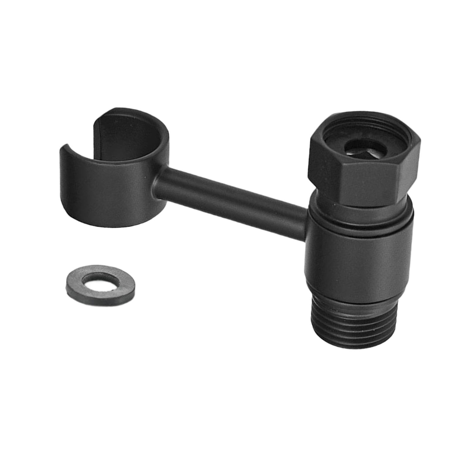 

Steel Bathroom Hanging Bracket Elegant Bidet Sprayer Holder Wall Mount Rack for Handheld Shower Wand & Bidet Sprayer чёрный