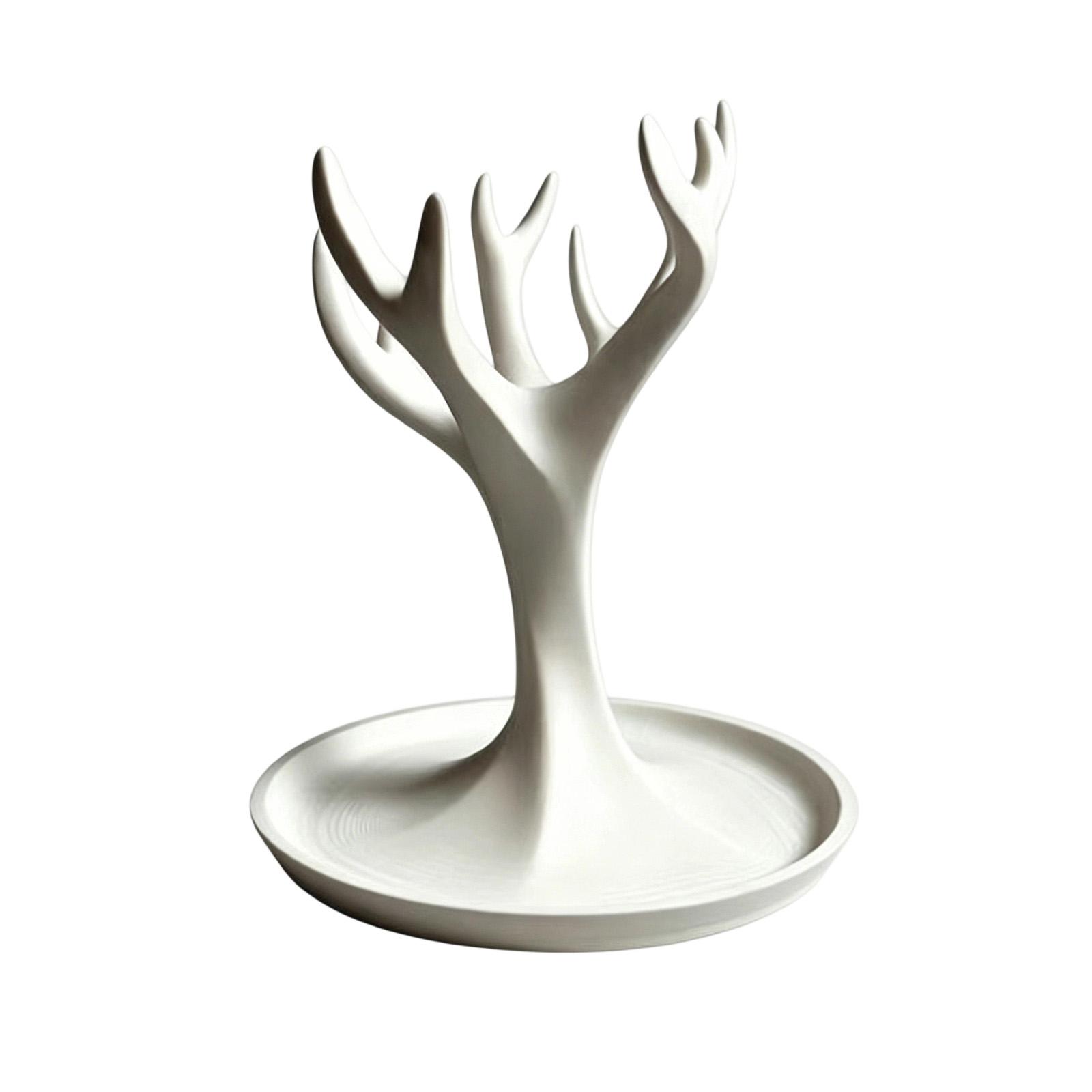 

Key Jewelry Holder Tree 3D Printed Decorative Stand Organizer for Keys and Jewelry with Multiple Branches for Efficient Storage and Display One Size білий