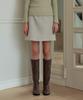 ZEROSTREET Calm Basic Mini Skirt / Light Gray