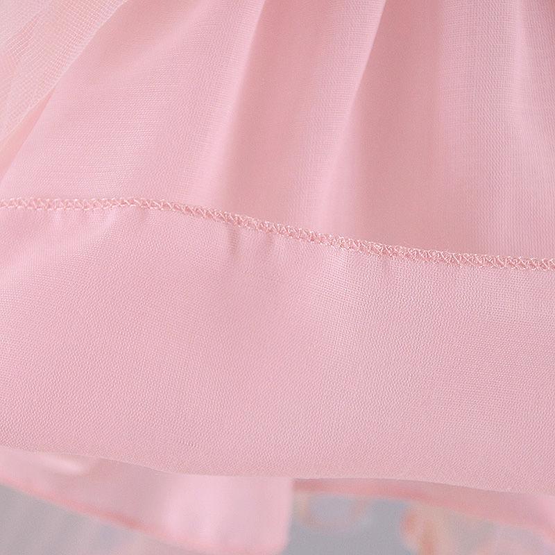 Girls' Short Sleeve Puff Stitch Princess Dress Buy cheaply on Joom