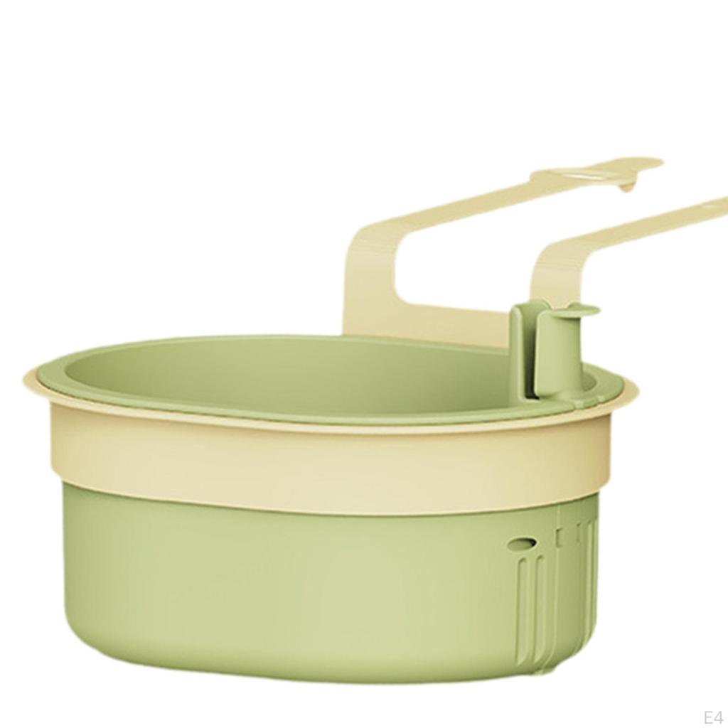 Faucet Hanging Strainer Draining Basket Easy To Install with Snap Space Saving Kitchen Sink Food