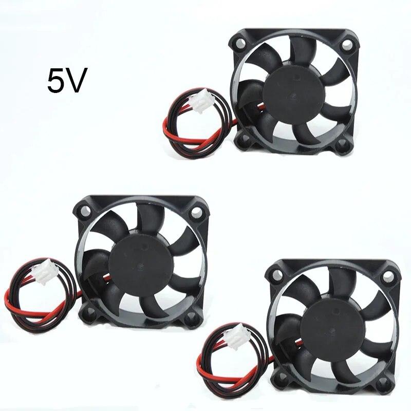 DC 5010 5V 12V 24V Volt 5cm Computer CPU Cooler Cooling Fan 50MM Small Exhaust Fan for 3D Printer 2pin 50x50x10mm Sleeve Bearing